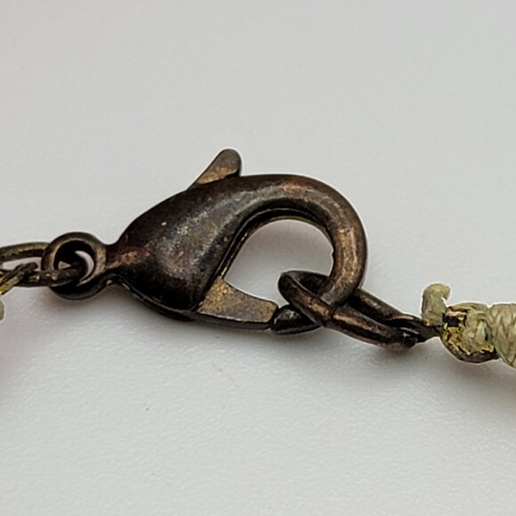 Vintage Artisan Hand Knotted Multicolor Agate Gemstone Cord Necklace 47" - Picture 4 of 11